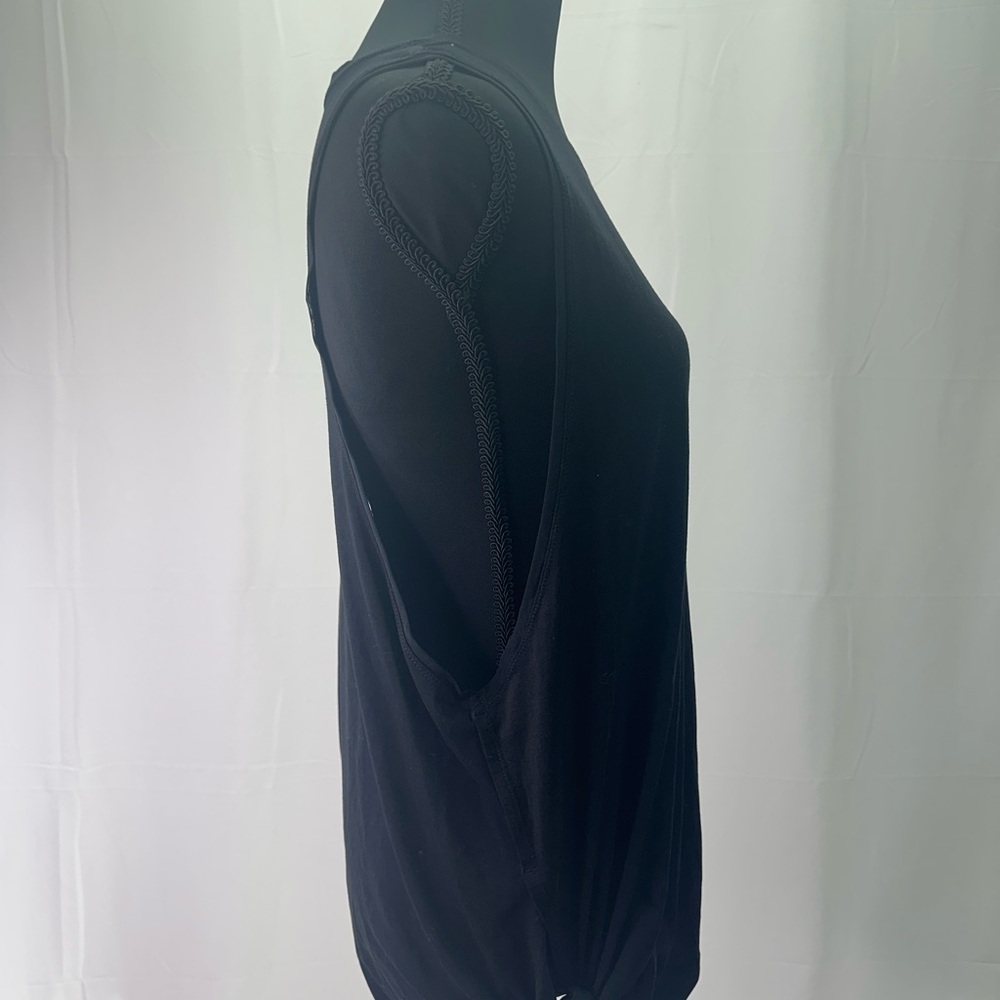 Athleta Black Relaxed Muscle Tee L - Picture 2 of 3